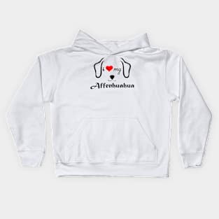 I love Affenhuahua Kids Hoodie